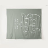 Tenture Sage Green Couples Wedding shower Fond photo (Devant (Horizontal))