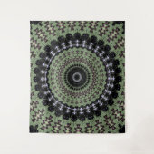 Tenture Sage Green Mandala (Devant)