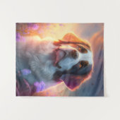 Tenture Saint Bernard Chien Animal Portrait Peinture Anima (Devant (Horizontal))