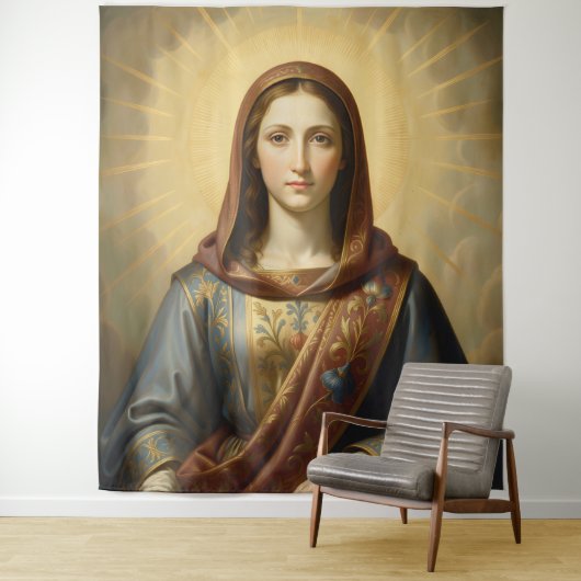 Tenture Sainte Mère de Dieu - Amour divin & Protection´6 (En situation)