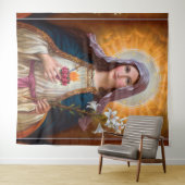 Tenture Sainte Mère Marie Coeur immaculé, Sainte Marie, Ca (En situation (horizontale))