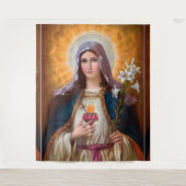 Tenture Sainte Mère Marie Coeur immaculé, Sainte Marie, Ca (Devant)