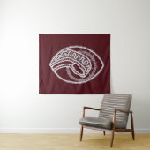 Tenture Sainte Vierge Marie, dentelle (En situation (horizontale))