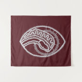 Tenture Sainte Vierge Marie, dentelle (Devant (Horizontal))