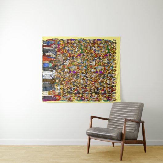 Tenture Saints, All saints, Catholic Saints (En situation (horizontale))