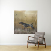 Tenture Saison de chasse, pointeur allemand à cheveux cour (En situation)