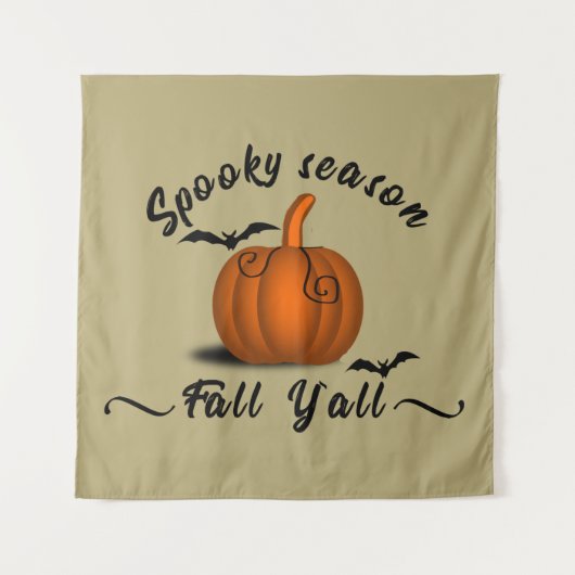 Tenture Saison effrayante drôle Halloween (Devant)