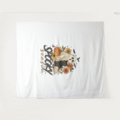 Tenture Saison éffrayante Ghost Retro Éffrayant Halloween  (Devant (Horizontal))