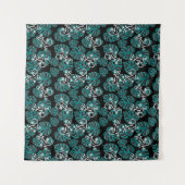 Tenture Salamander et Motif de la feuille verte (Devant (Horizontal))