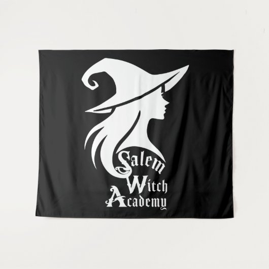 Tenture Salem Witch Academy Wiccan sorcières fête d'Hallow (Devant (Horizontal))