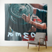 Tenture Salle de sport de levage de poids Santé (En situation (horizontale))