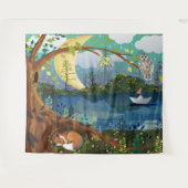 Tenture Salle pour enfants de Woodland Riverside (Devant (Horizontal))