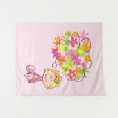 Tenture Sally pense aux fleurs (Devant (Horizontal))