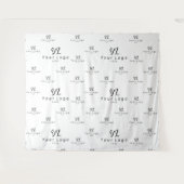 Tenture Salon professionnel blanc personnalisé (Devant (Horizontal))