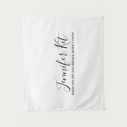 Tenture Salon spa business discount offer website visits a (Devant)