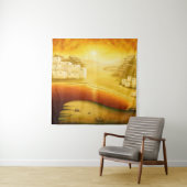 Tenture "Salut" - Moyen-Orient, Orient Sunset Peinture (En situation)