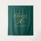 Tenture Salutations à 50 ans | 50e anniversaire Gold & Gre (Devant)