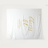 Tenture Salutations à 60 ans | Gold 60th Birthday Party (Devant (Horizontal))