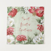 Tenture Salutations hivernales douces (Devant (Horizontal))