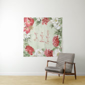 Tenture Salutations hivernales douces (En situation)