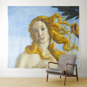 Tenture Sandro Botticelli - Naissance de Vénus Gros plan (En situation (horizontale))
