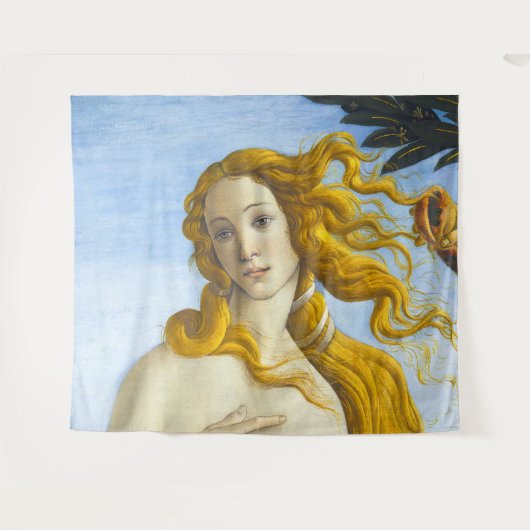 Tenture Sandro Botticelli - Naissance de Vénus Gros plan (Devant (Horizontal))