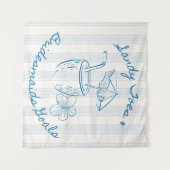 Tenture Sandy Toe & Bridesmaids Goals Enterrement de vie d (Devant (Horizontal))