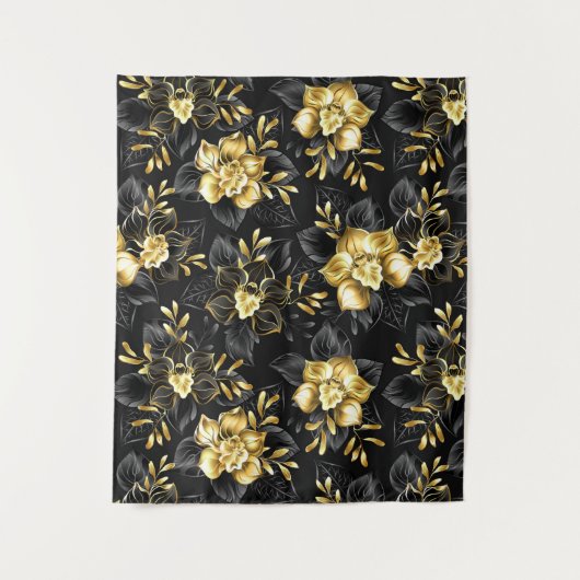 Tenture Sans couture avec orchidées de bijoux (Devant)