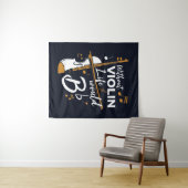 Tenture Sans Violon La Vie Serait Plat Musicien (En situation (horizontale))