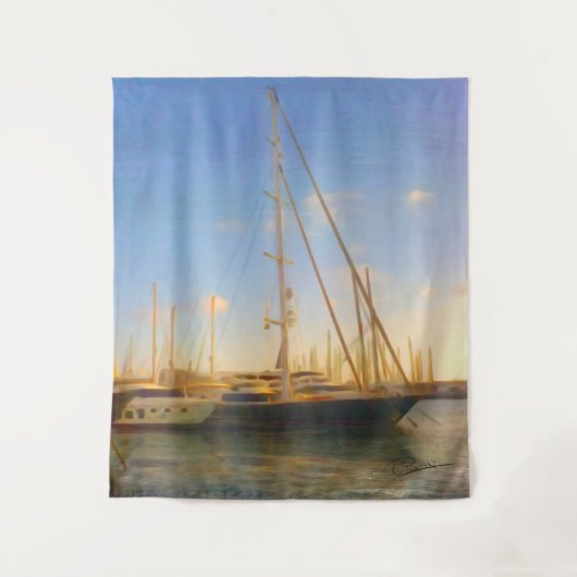 Tenture Sans voiles Jour ensoleillé Mer Plage Israël Herzl (Devant)