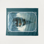 Tenture Santa Clause Home Sweet Home | Arbre de Noël (Devant (Horizontal))