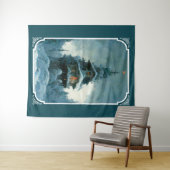 Tenture Santa Clause Home Sweet Home | Arbre de Noël (En situation (horizontale))