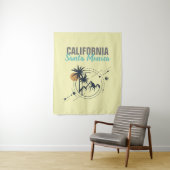 Tenture Santa Monica Californie Geometric Palms (En situation)