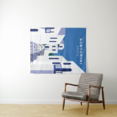 Tenture Santorin Grèce (En situation (horizontale))