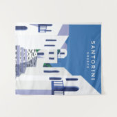 Tenture Santorin Grèce (Devant (Horizontal))