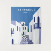 Tenture Santorin Grèce (Devant)