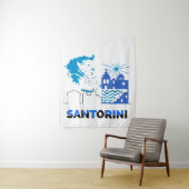 Tenture Santorin Grèce.b (En situation)