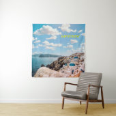 Tenture Santorin, Grèce Beach House (En situation)