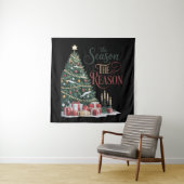 Tenture Sapin de Noël La Saison La Raison (En situation)