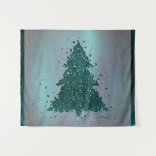 Tenture Sapin de Noël lunatique Vert sarcelle sombre de