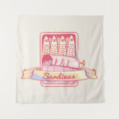 Tenture Sardines dans une boîte (Devant)