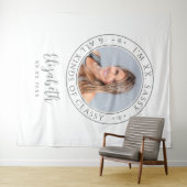 Tenture Sassy & Classy Anniversaire Photo White fond (En situation (horizontale))