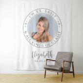 Tenture Sassy & Classy Anniversaire Photo White fond (En situation)