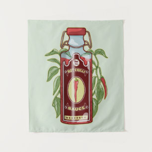 Tenture Sauce au chili chaud