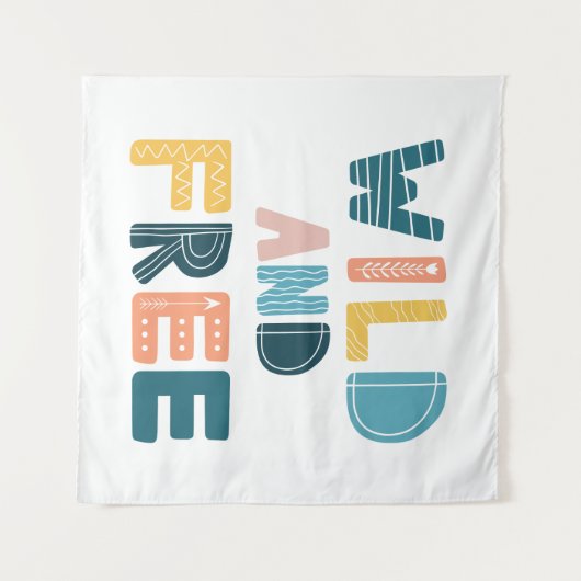 Tenture Sauvage et libre (Devant (Horizontal))