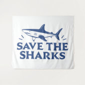 Tenture Sauvez les requins (Devant (Horizontal))