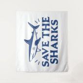 Tenture Sauvez les requins (Devant)