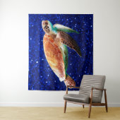 Tenture Sauvez les tortues marines (En situation)