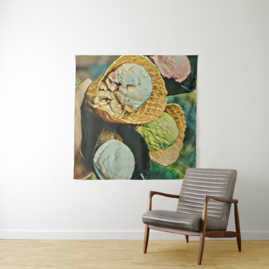 Tenture Saveur de crème glacée (En situation (horizontale))