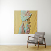 Tenture Saveur de crème glacée (En situation)